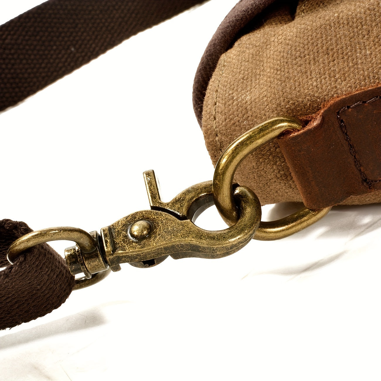 Men's New Fashion Waxed Canvas Shoulder Bag - Casual Outdoor Travel Bag
