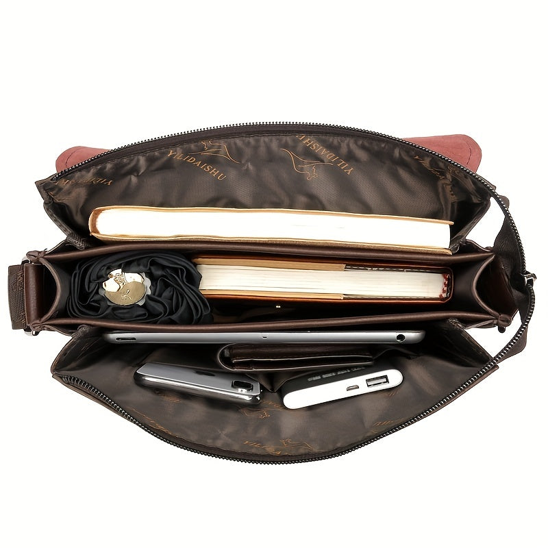 Men's Fashion Business Crossbody Bag - Simple Large Capacity Shoulder Bag