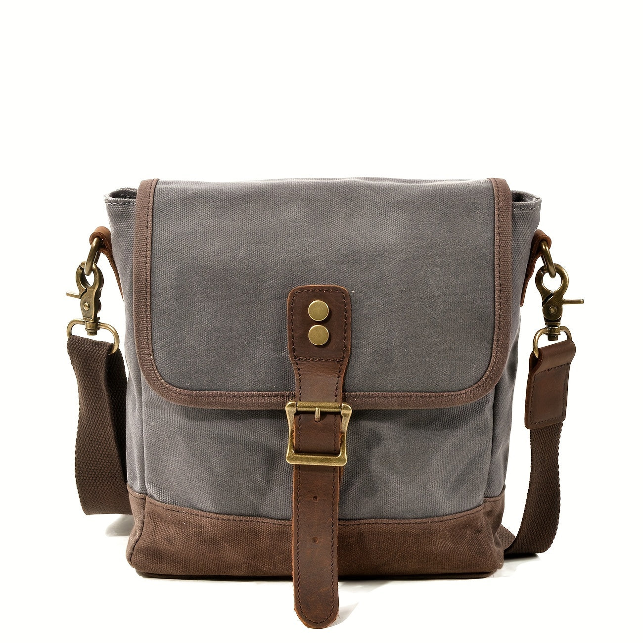 Men's New Fashion Waxed Canvas Shoulder Bag - Casual Outdoor Travel Bag